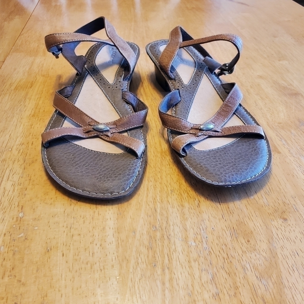 Sonora Brown Leather Sandals sz 9M - Picture 3 of 13